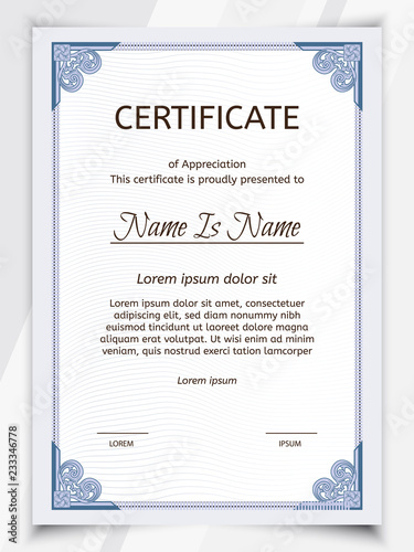 certificate potrait gradient blue

Certificate Potrait and Landscape. Template diploma border.
Award background Gift voucher.
