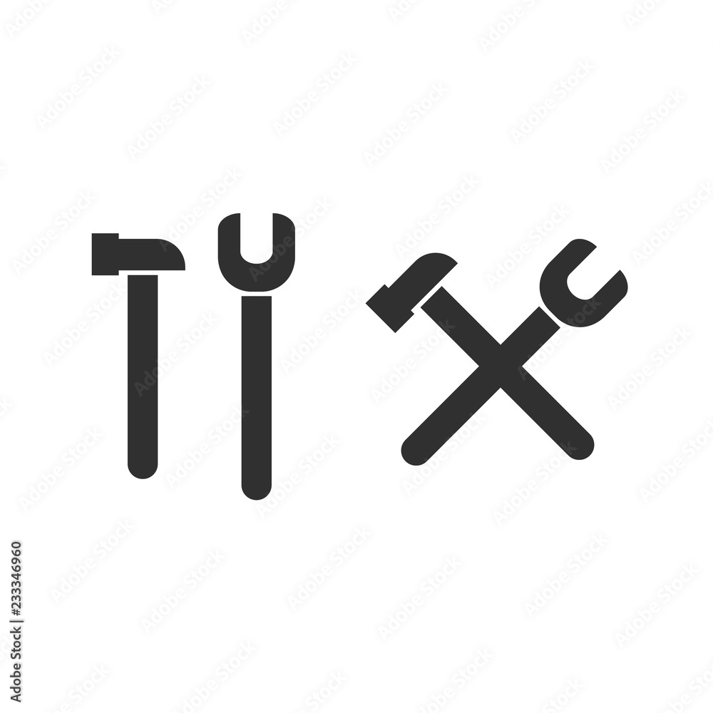 Technology and maintenance service tools vector icons Technology and maintenance service tools vector icons