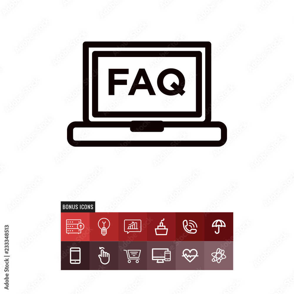 Faq vector icon