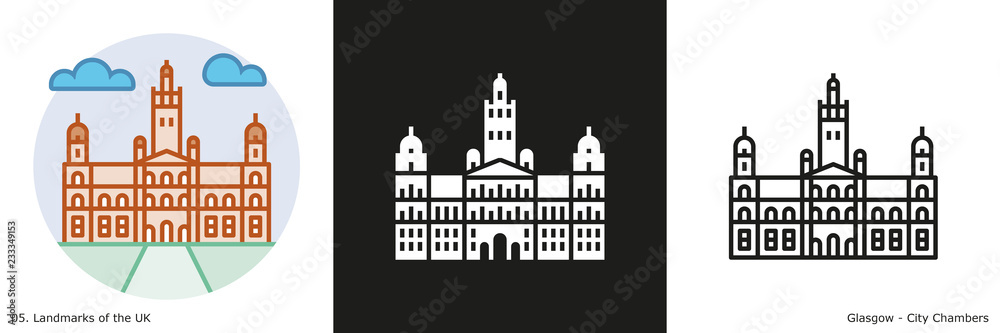 City Chambers Icon - Glasgow, Scotland