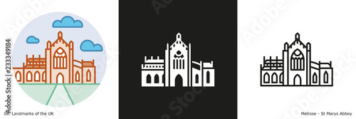 St Marys Abbey Icon - Melrose, Scotland