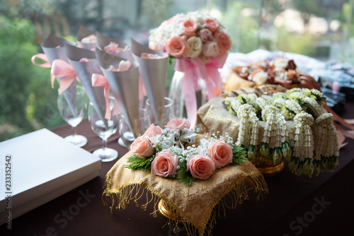 flower in wedding ceremony party