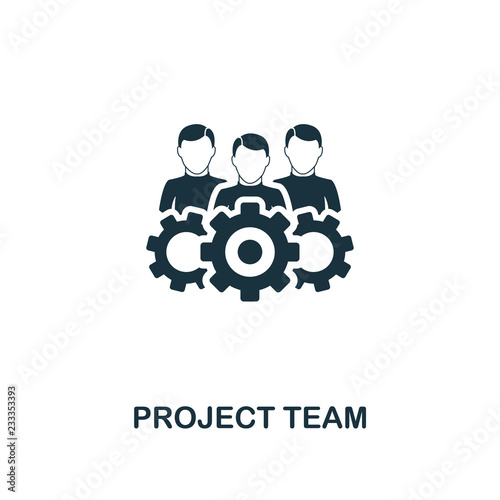 Project Team icon. Premium style design from teamwork icon collection. UI and UX. Pixel perfect Project Team icon for web design, apps, software, print usage.
