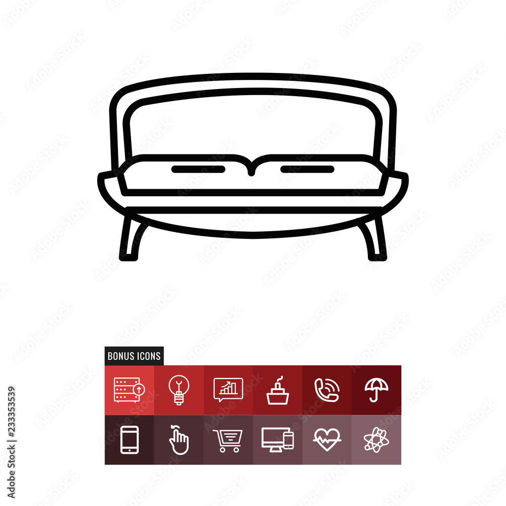 Sofa vector icon Sofa vector icon