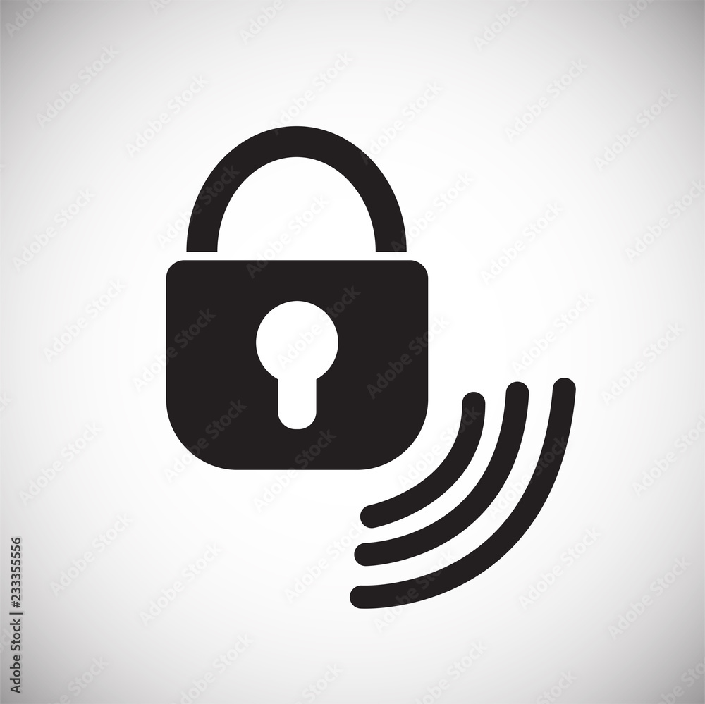 House alarm on white background icon House alarm on white background icon
