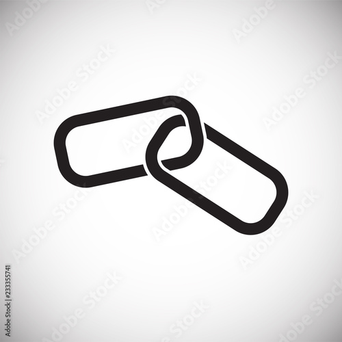 Security link on white background icon