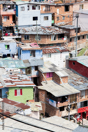 Casas en la Comuna 13 de Medellín