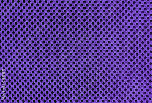 Foto purple ultraviolet breathable porous poriferous material for air ventilation with holes