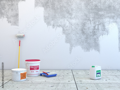 3D rendering wall painting