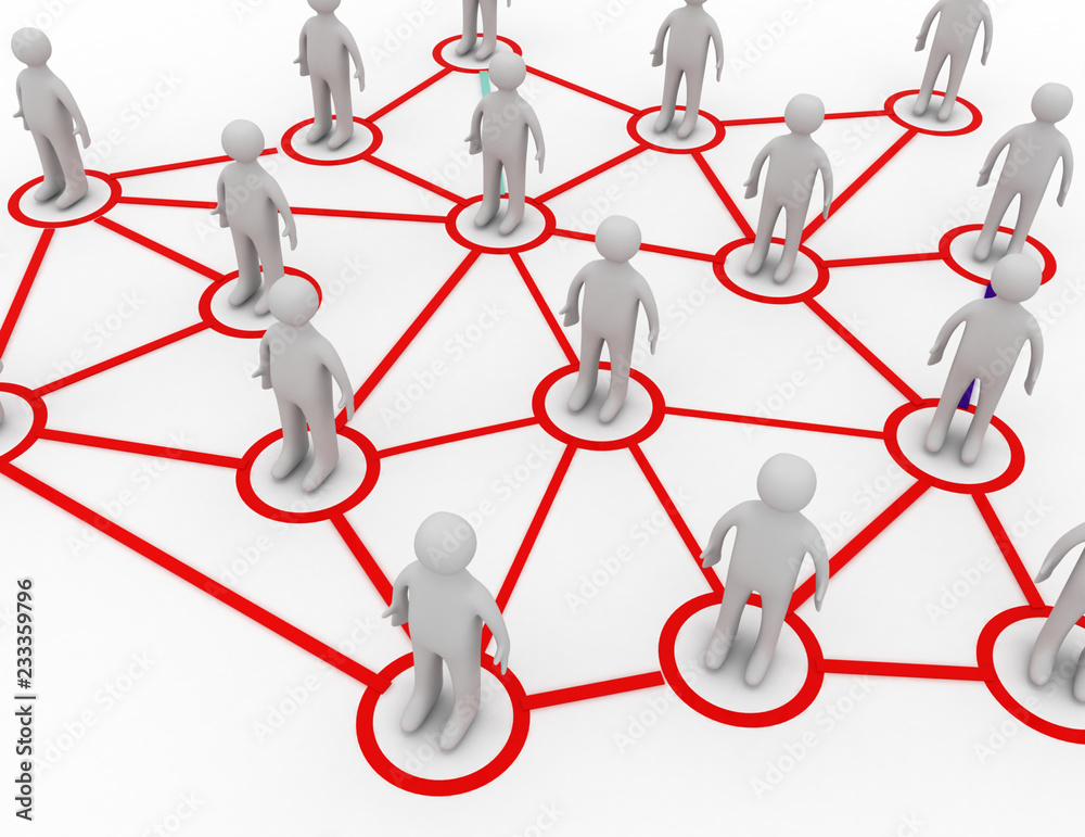 3d social networking success concept . 3d rendered illustration 3d social networking success concept . 3d rendered illustration