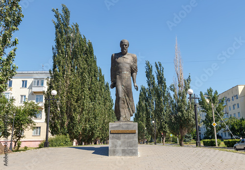Russia, Omsk. Monument to F. M. Dostoevsky. Monument, sculpture photo