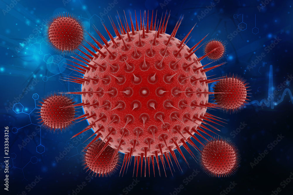 3d rendering Virus bacteria cells background 3d rendering Virus bacteria cells background