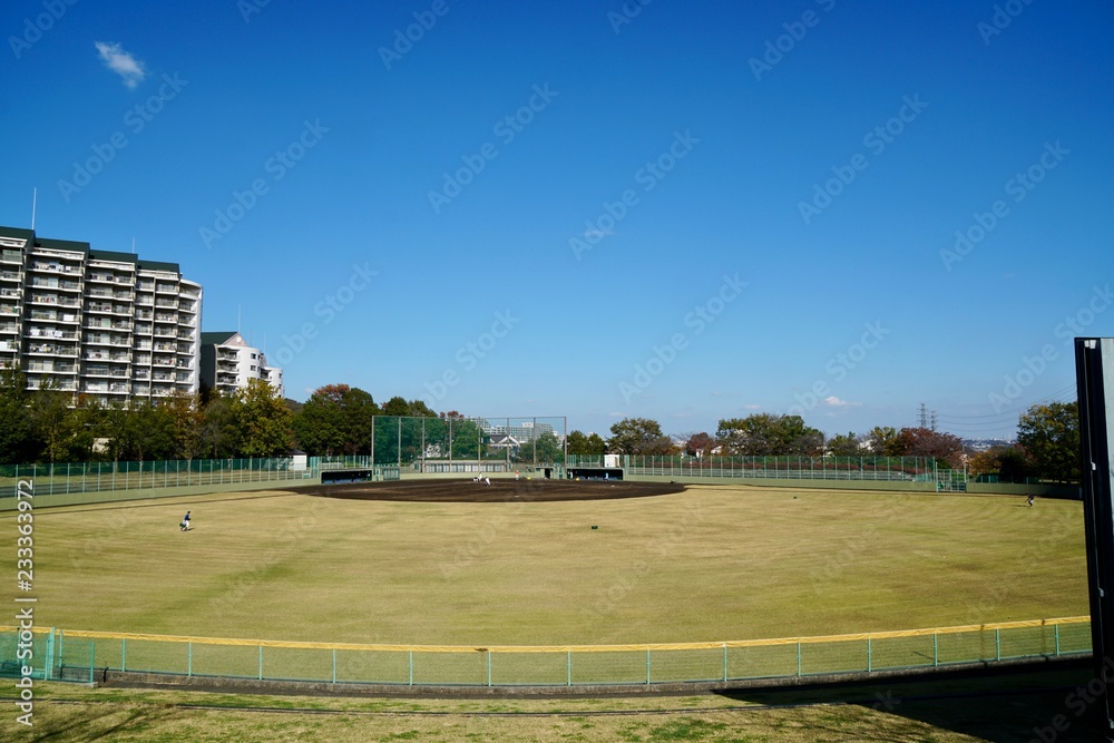 Obraz premium 秋のグランド