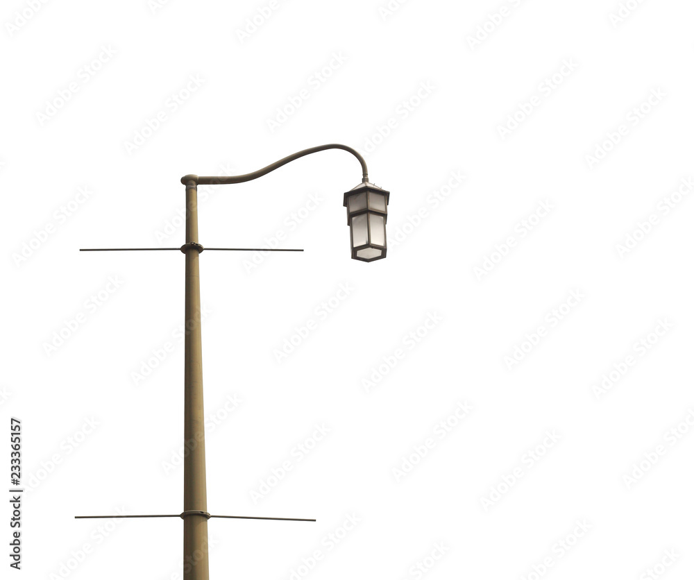 street lamp isolated on white background