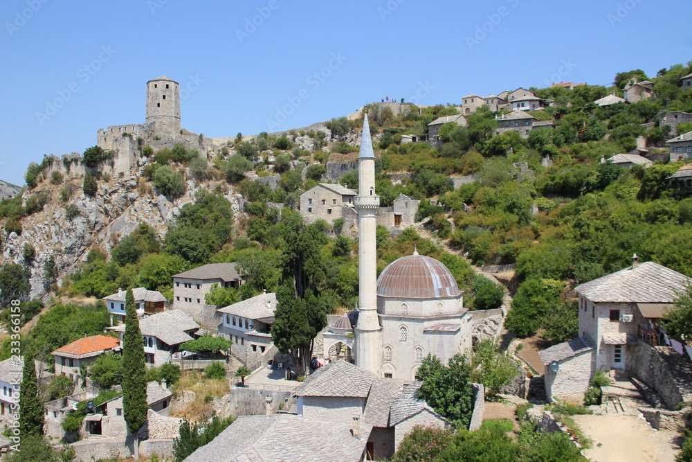 Pocitelj is a village in the Čapljina municipality in Bosnia and Herzegovina. The village is built in a natural karst amphiteatre along the Neretva river. 