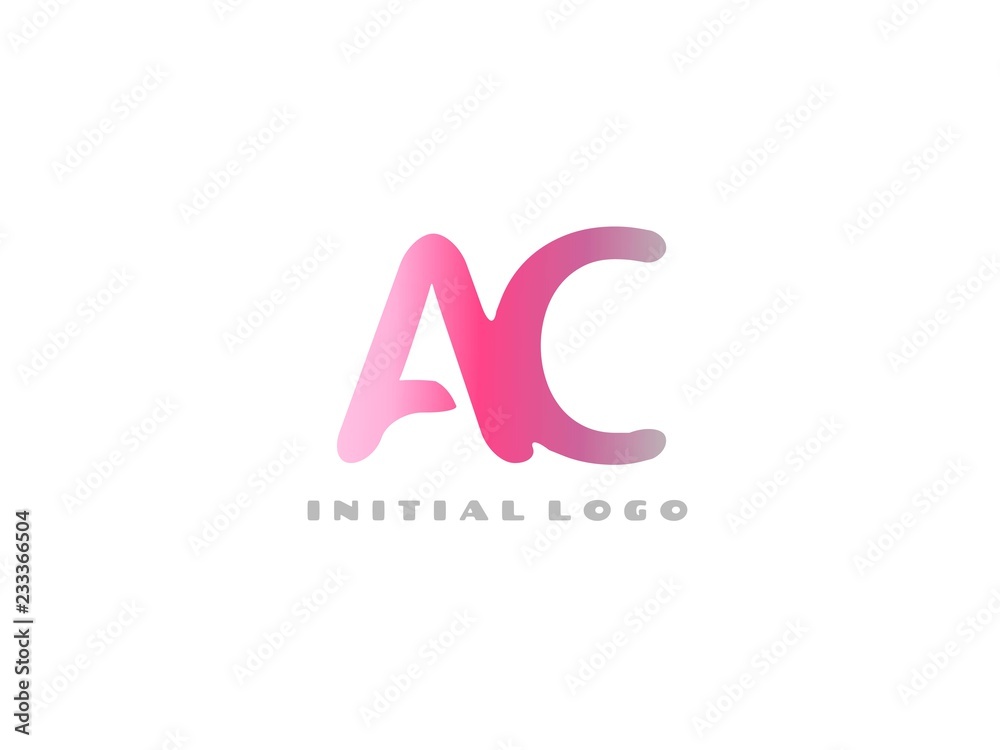 AC Initial Logo for your startup venture