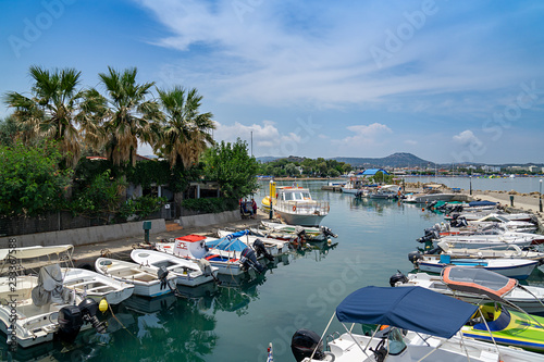 Faliraki harbor on the island of Rhodes, Greece
