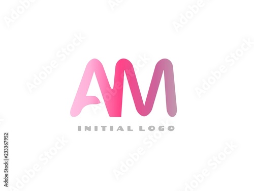 AM Initial Logo for your startup venture