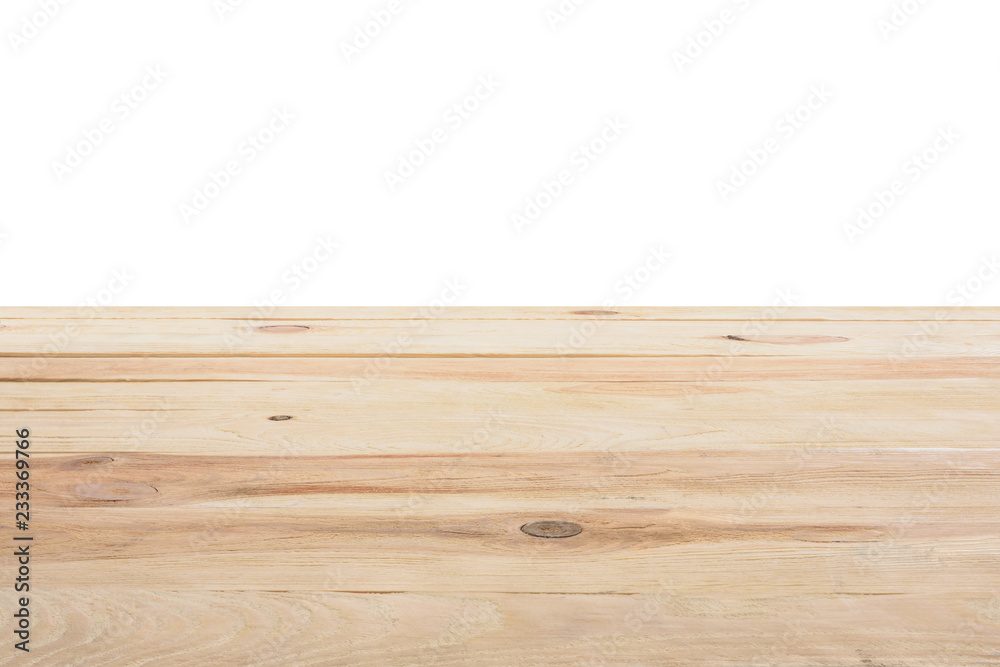 template of beige wooden floor on white background