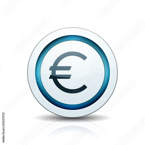 Euro Currency button illustration