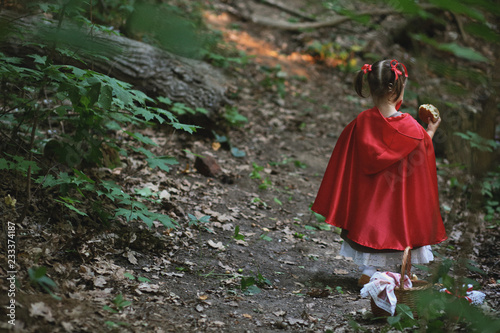 little red riding hood with a wolf