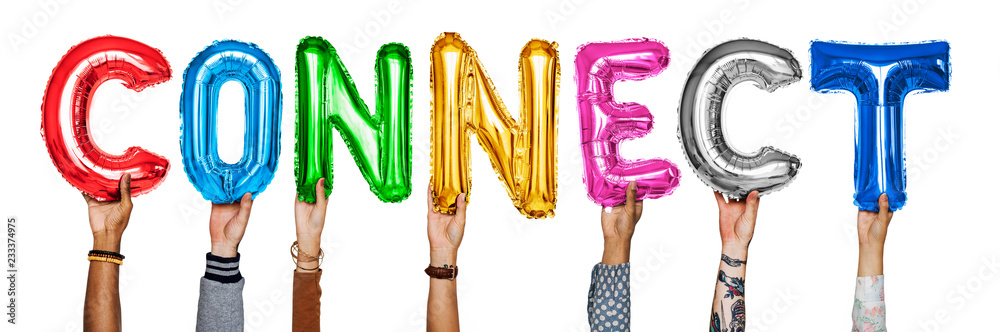 © Rawpixel.com - Hands showing balloons word