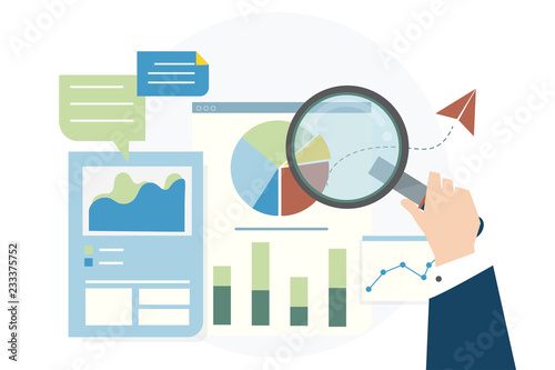 Illustration of business graph analysis