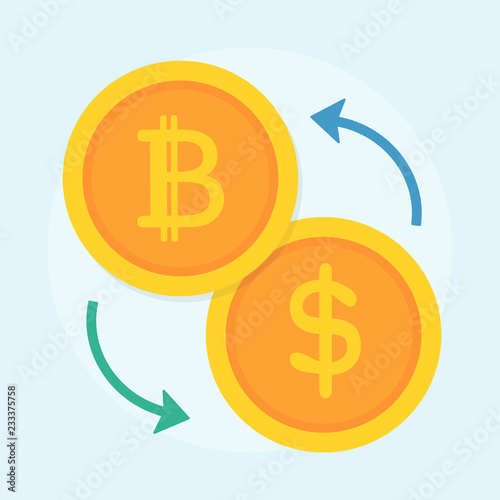 Illustration of bitcoin concept