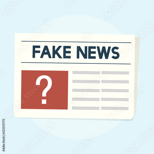 Illustration of fake news concept