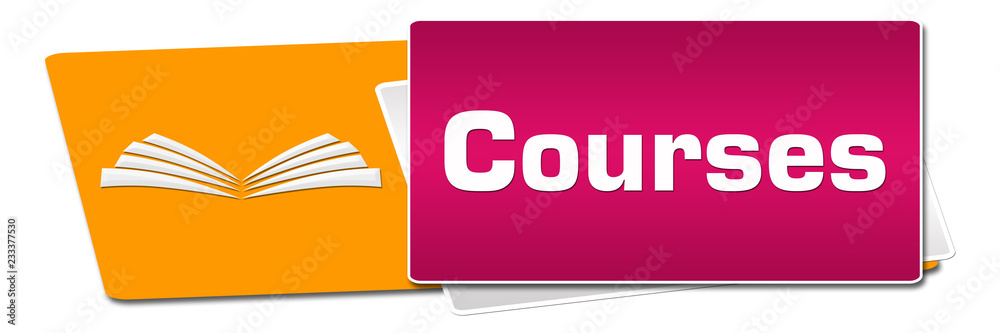Courses Pink Orange Rounded Horizontal Courses Pink Orange Rounded Horizontal
