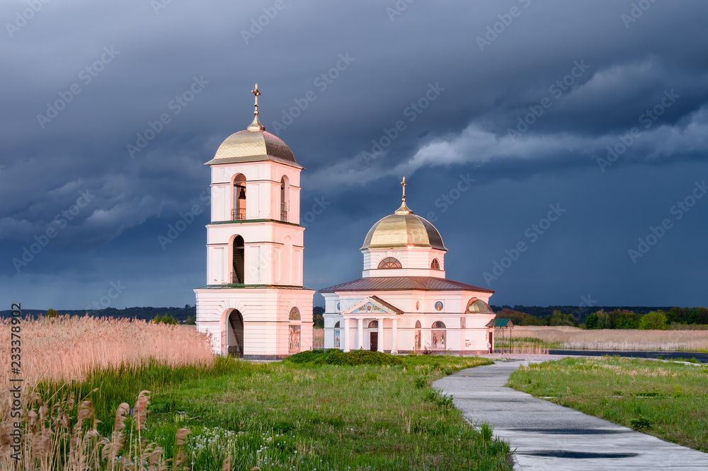 The flooded church is a monument of architecture of the 19th century. This is one of the most interesting and bright sights that is located not far from Kiev. Built in 1812