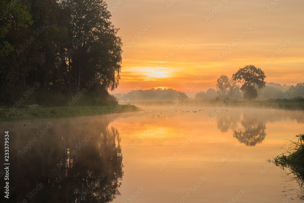 sunrise at river Berkel