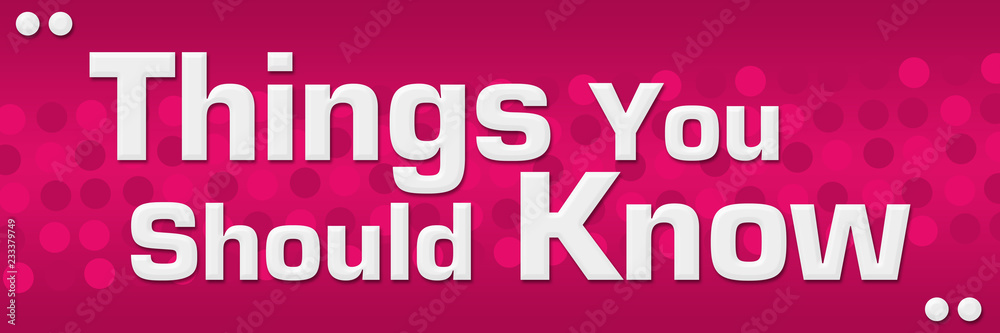 Things You Should Know Pink Dots Background Things You Should Know Pink Dots Background