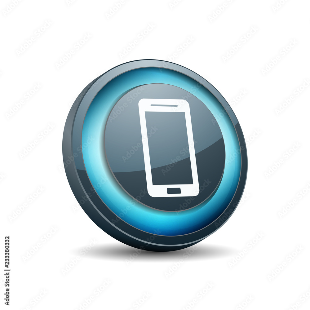 Mobile Phone button illustration Mobile Phone button illustration