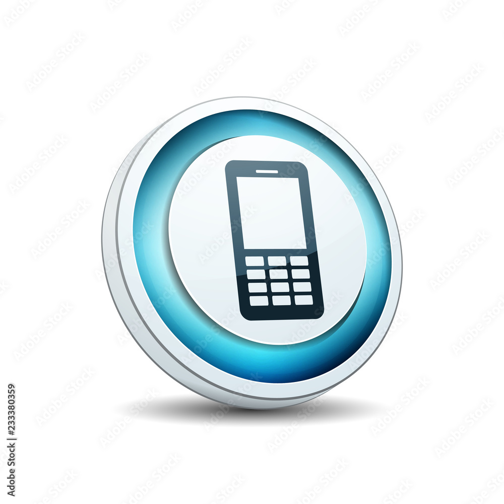 Mobile Phone button illustration Mobile Phone button illustration