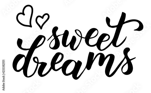 sweet dreams brush calligraphy