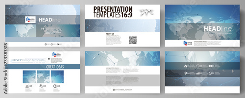 The minimalistic abstract vector illustration of the editable layout of high definition presentation slides design business templates. Scientific medical DNA research. Science or medical concept.