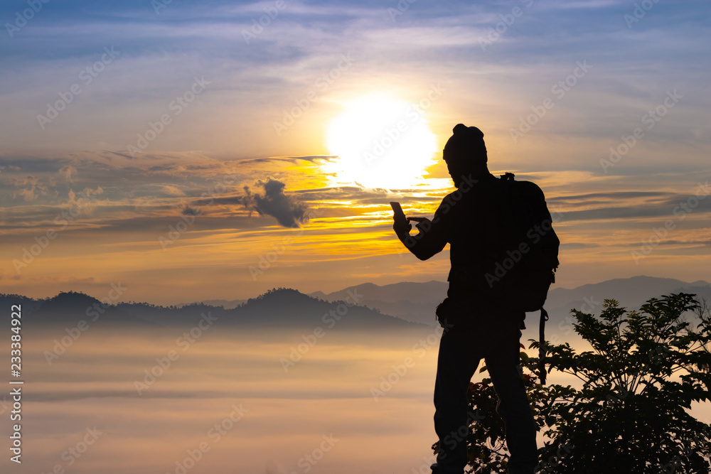 You are looking for a map on a cliff on a beautiful mountain in Chiang Mai, Thailand.