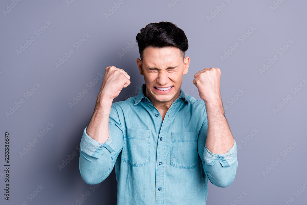 Portrait of angry worried well-groomed attractive handsome man i Portrait of angry worried well-groomed attractive handsome man i