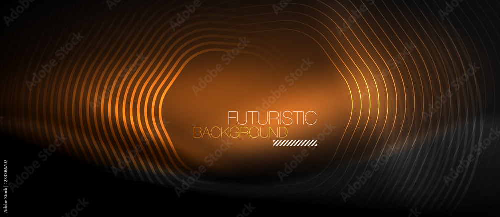 Neon glowing lines, magic energy space light concept, abstract background wallpaper design Neon glowing lines, magic energy space light concept, abstract background wallpaper design