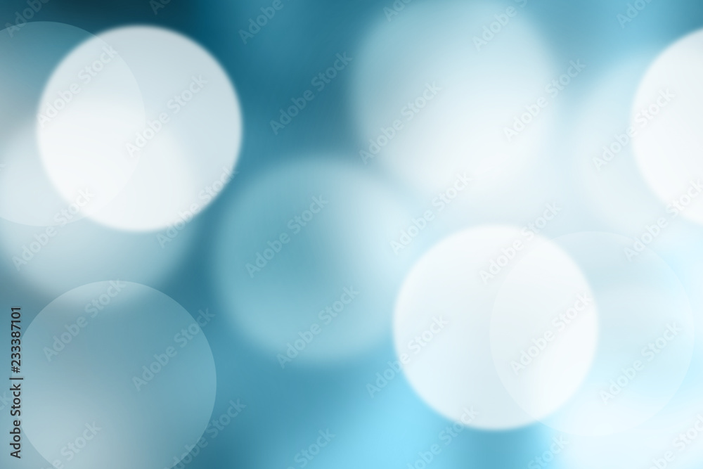 Blue blurred bokeh abstract for background Blue blurred bokeh abstract for background