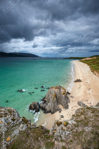 Sandstrand und Klippen am Kap von Balnakeil, Durness photo