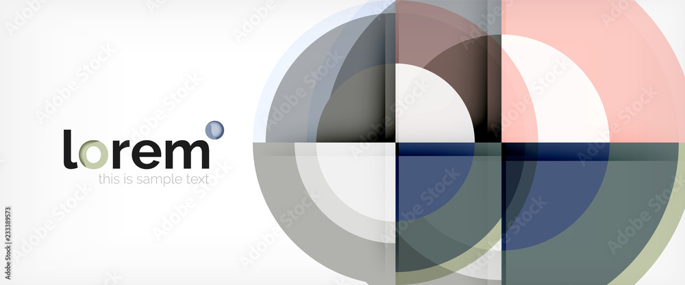 Circle abstract background, geometric modern design template Circle abstract background, geometric modern design template