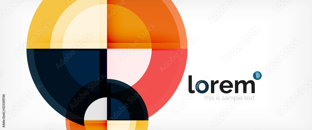 Multicolored round shapes abstract background Multicolored round shapes abstract background