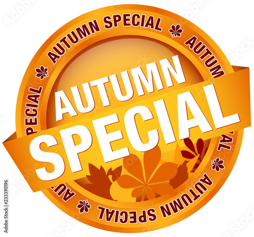Button Banner "Autumn Special" Leafs