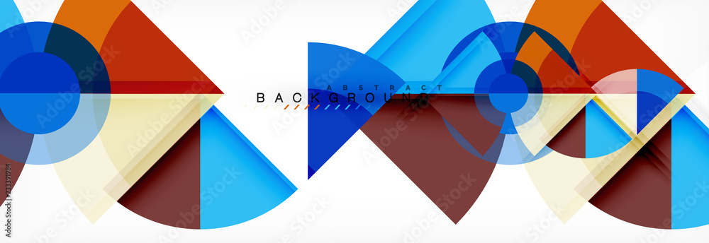 Trendy circles composition geometric background Trendy circles composition geometric background