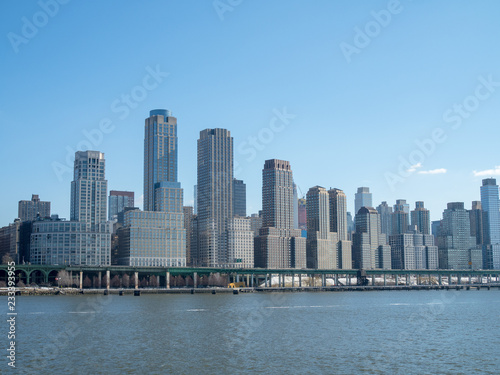 Landscape from Cruiser at Hudson River, New York City ハドソン川からのニューヨーク