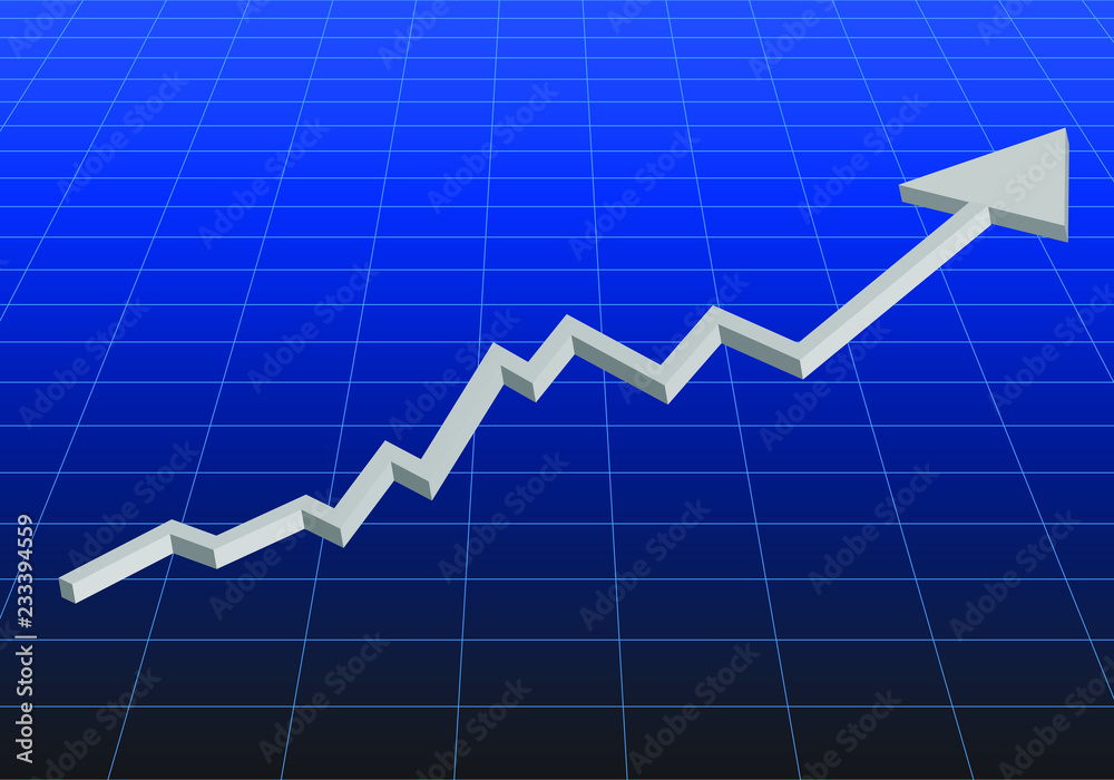 Obraz premium The Stock Market Is Going Up 