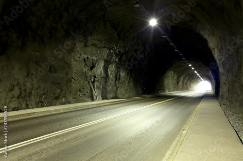 Empty tunnel in Chile photo
