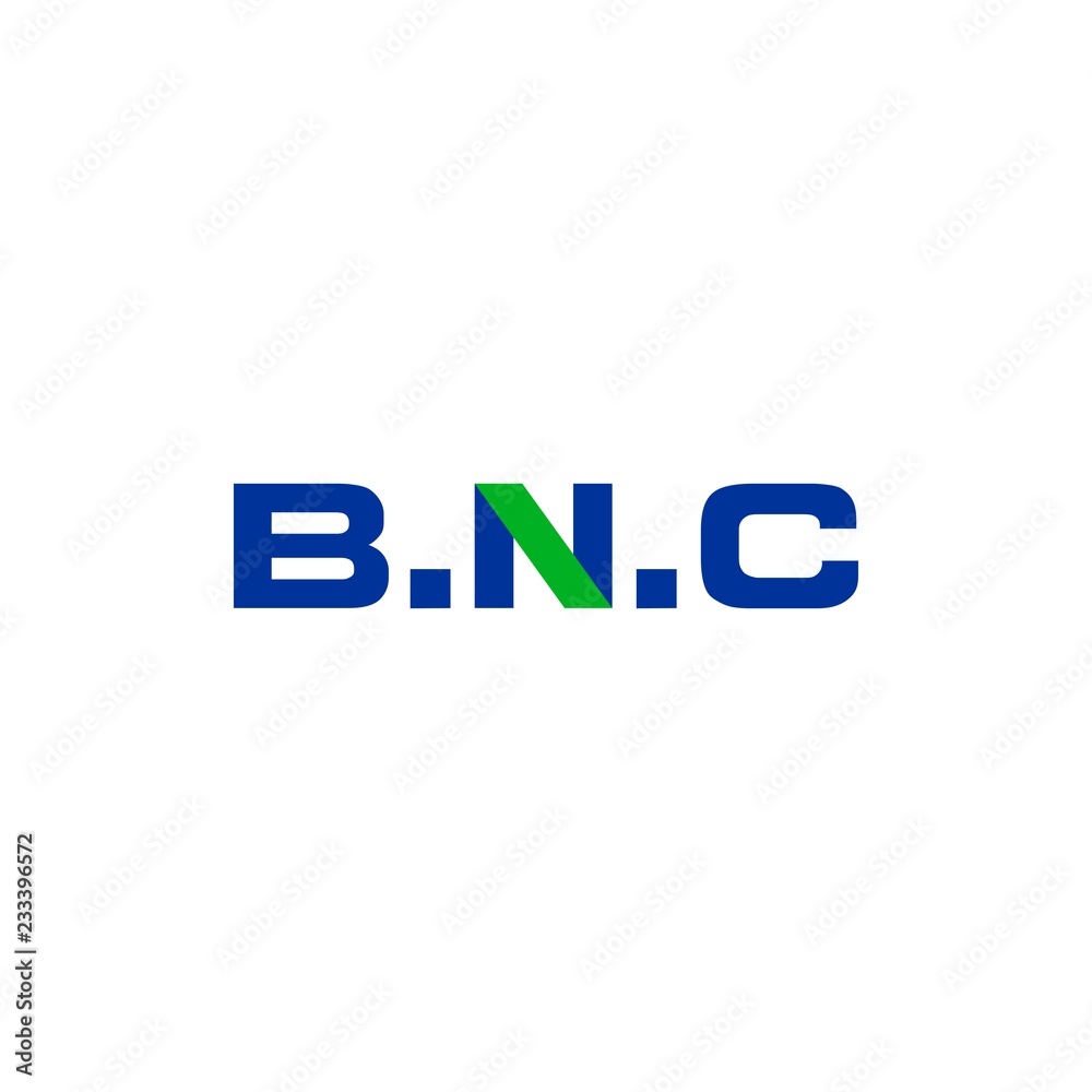 BNC Initial Letter Logo Vector BNC Initial Letter Logo Vector